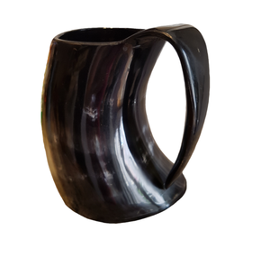 Mug à bière en corne de buffle de conception unique et de bonne qualité, motif animal sculpté, finition polie, mug à boire viking - Product Image 2