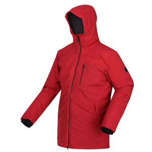 Hot Selling Men Red Color <b>Padded</b> Zipper <b>Waterproof</b> Parka <b>Jackets</b> for Sale With Attached Hood Men Winter <b>Jackets</b> - Product Image 4