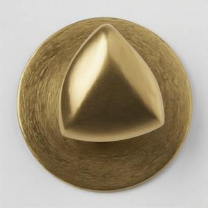 Prismcraft ลูกบิดประตูแบบสามเหลี่ยมในตู้สังกะสีมือจับลิ้นชักลูกบิดประตูสำหรับวิลล่าโรงแรมเฟอร์นิเจอร์อพาร์ทเม้น - Product Image 2