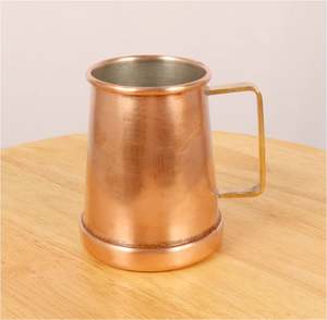 Taza de Cobre Moderna con Asa de Latón Elegante para Beber Cócteles o Refrescos, Decorativa para Mesa de Cocina, Hogar o Restaurante, Venta al Por Mayor - Product Image 5