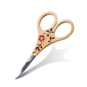 Ciseaux à poils de nez en acier inoxydable de qualité supérieure, pointe arrondie incurvée et tranchante pour la coupe des poils du visage, des oreilles et des sourcils, pour droitiers - Product Image 5