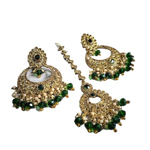 Designer <b>Stainless</b> <b>Steel</b> Choker Necklace Set High Gold Plated Fancy Style Beautiful Kundan Jewellery for Weddings Parties Zircon - Product Image 1