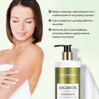 Lotion pour le corps à l'huile d'argan hydratante et nourrissante pour tous types de peau Infusion d'hydratation vegan