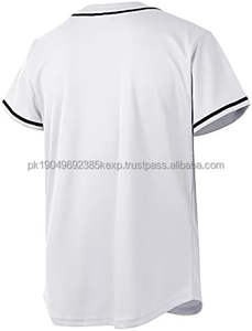 Custom Button-Up Baseball Jersey for <b>Men</b> and Women Hipster Hip Hop Style for Cheerleading Uniforms - Product Image 5