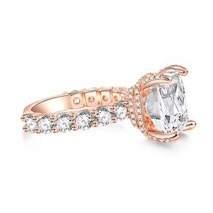 Bague de fiançailles pour homme en argent sterling Jeulia Radiant Cut - Bijoux fins géométriques de luxe - Product Image 2