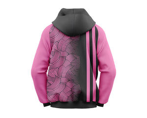 Trendy Tie Dye Hoodie manga larga cierre de cremallera 100% algodón sudadera abrigo Streetwear Tops patrón sólido - Product Image 2