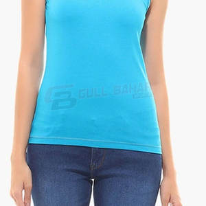 Camiseta sin mangas recortada para mujer con tejido elástico y estilo urbano moderno Camiseta sin mangas holgada para mujer - Product Image 6
