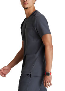 Alta calidad Popular diseño de moda Hospital Scrubs enfermería estiramiento uniformes conjunto al por mayor Top y pantalones para hombres - Product Image 2