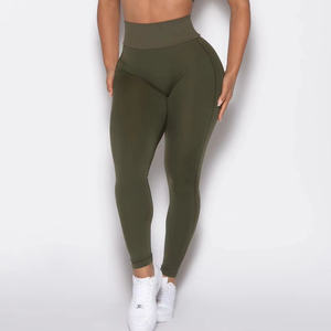 Leggings de yoga de gymnastique taille haute pour femmes pantalon élastique à séchage rapide prix d'usine - Product Image 1