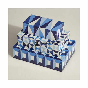 Global Design Resin Inlay <b>Box</b> for Premium Jewelry Packaging Handmade Luxury Gift <b>Box</b> by Tradebyd - Product Image 2