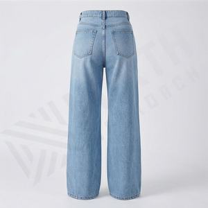 Pantalons en jean pour femmes, arrivée de nouveaux pantalons en jean pour femmes, pantalons en denim respirants, pantalons décontractés amples, pantalons en denim patchwork, bas tendance à la mode - Product Image 2