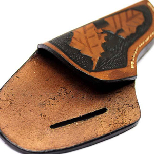 Funda de cuero hecha a mano para cuchillos de hoja fija Cubiertas de cuero de calidad superior para cuchillos - Product Image 4