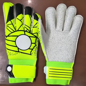 Gants de gardien de but de football antidérapants confortables de conception personnalisée de haute qualité PU Polyester matériau fermeture à glissière marque KHASON - Product Image 3