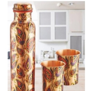 Bouteille d'eau en cuivre pur tendance pour une qualité supérieure, finition antique, bouteille d'eau pour la maison et l'hôtellerie - Product Image 6