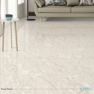 Carrelage de sol en porcelaine émaillée polie, surface marbrée, moderne, 600x600, carré, mat, décoration intérieure pour salon, personnalisable - Product Image 5