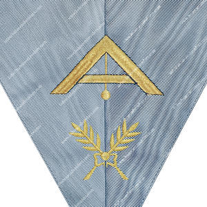 COLLIER D'OFFICIER DE REGALIA MAÇONNIQUE DE RITE TRADITIONNEL FRANÇAIS PREMIÈRE GARDE - Product Image 2