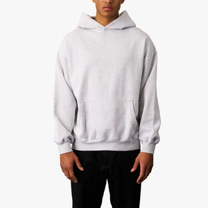 Sweat à capuche pour homme de haute qualité, design surdimensionné à épaules tombantes, en molleton French Terry, pour l'hiver, approvisionnement ODM - Product Image 4