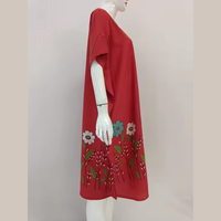 Vestido de verano corto y cómodo para todos los días Material fresco ligero con cierre de cintura elástica Hasta la rodilla Precio económico