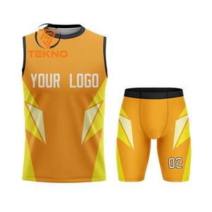 Sublimación Diseño personalizado Fútbol americano Uniforme Compresión Spandex 7 V 7 Bandera Fútbol americano Jersey Uniforme Conjunto - Product Image 1