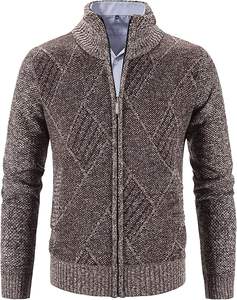 Pull en maille décontracté pour homme W9592Y Knzhee Industry, anti-rides, anti-bouloches, respirant, fin, 100% coton, ample, hiver - Product Image 6