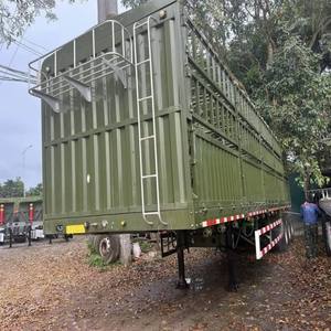Remolques Agrícolas, Camión de Carga con Barandas Laterales, Semirremolque para el Transporte de Ganado, Animales, Vacas y Pollos, Disponible para la Venta - Product Image 6