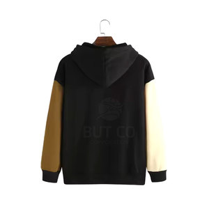2025 nueva llegada sudaderas con capucha de estilo de invierno para hombres hechas a medida Material de poliéster de algodón informal con cuello con capucha de patrón sólido - Product Image 2