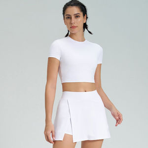 Robes de Tennis pour femmes 2 pièces ensemble Tennis Fitness robe Mini jupe sport culture soutien-gorge basket-ball Baseball robes ensembles tenues - Product Image 5