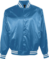 Veste de baseball pour homme avec logo personnalisé, patchwork, satin enduit, 100% polyester/coton, printemps Raiders