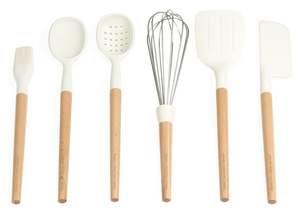 Spatule de cuisine confortable en bois et résine avec support – Ustensile de cuisine naturel pour une utilisation optimale - Product Image 5