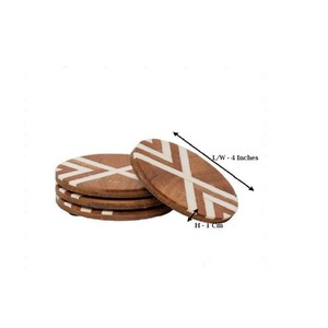 Round Wood <b>Coasters</b> Custom <b>Heat</b> Insulation Handcrafted Sublimation <b>coaster</b> Wooden and Resin <b>Coasters</b> - Product Image 6