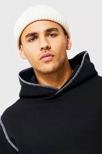 Venta al por mayor etiqueta Logo 100% acrílico cálido mantener bordado personalizado hombres de punto invierno gorros personalizados - Product Image 6