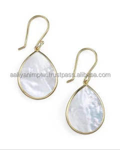 NOUVEAU ENSEMBLE DE BOUCLES D'OREILLES À GOUJONS BLANCHES POUR FEMMES ET FILLES À L'OCCASION DE FÊTE DE MARIAGE AU PRIX LE PLUS BAS D'AALIYAN IMPEX - Product Image 4