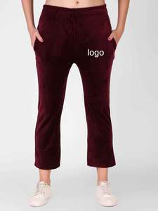 Survêtements d'hiver en velours élégants et sweat à capuche avec poches Survêtements en velours à fermeture éclair Ensemble 2 pièces Sportswear Joggingsuit - Product Image 4