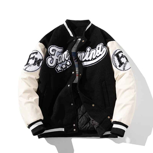 Veste de baseball Smart Fit College pour hommes Varsity Letterman Bomber en laine élégant et confortable vêtements d'extérieur de style de rue - Product Image 6
