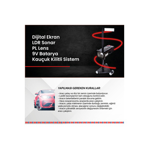 เครื่องมือตรวจสอบไฟหน้ารถยนต์แบบดิจิตอลด้วยเลเซอร์ - Product Image 2
