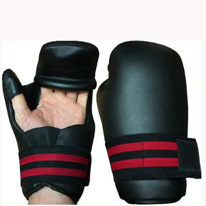 Venta al por mayor de guantes de entrenamiento de boxeo personalizados diseños OEM hechos de cuero de vaca genuino guantes de semi contacto - Product Image 3