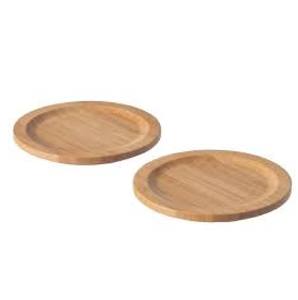Sous-verre rond en bois naturel pour la cuisine Restaurant Utilisation Café Accessoires de cuisine Support de dessous de verre - Product Image 3