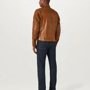 แจ็กเก็ตมอเตอร์ไซด์ของผู้ชายเสื้อแจ็กเก็ตมอเตอร์ไซด์สำหรับฤดูหนาวผลิตตามสั่ง - Product Image 4