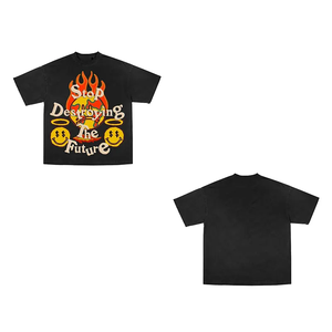 T-shirt en soie unisexe 100 coton, 2 pièces, 150g/m2, g/m2, imprimé avec logo et images, quantité décontractée - Product Image 4