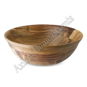 Axiom Home Accents <b>Wooden</b> <b>Fruit</b> <b>Bowl</b> With Intricate Carvings Boho Rustic Design for Dining Sustainable Craftsmanship - Product Image 1