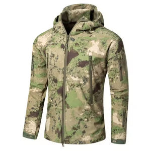 Veste de chasse camouflage fonctionnelle de haute qualité avec logo OEM, veste de camping et de randonnée personnalisée pour hommes - Product Image 3