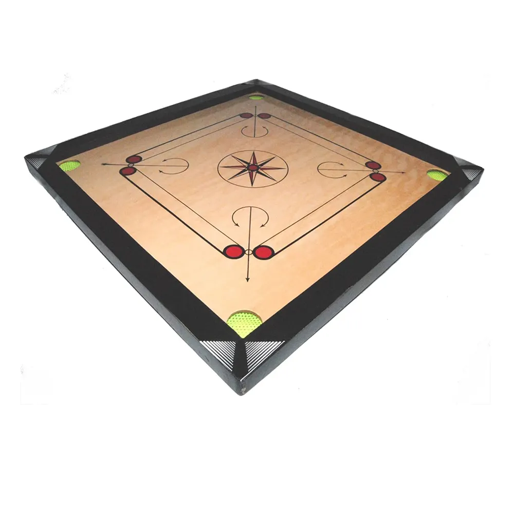 Memproduksi Pembuat Papan Permainan Pesanan Pasangan Bermain Carrom Buah Kayu Catur Meja Mini Papan Permainan Carrom