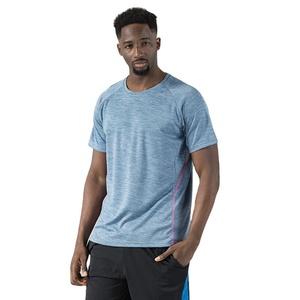 Gran oferta de poliéster 100% de secado rápido, ropa deportiva informal para gimnasio, camiseta de manga corta para hombre, ropa de entrenamiento atlético para correr - Product Image 2