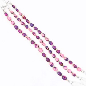 Perles de turquoise Mohave rose, perles de turquoise lisses, pierres précieuses pour la fabrication de bijoux, prix de gros en provenance d'Inde, 8 pouces - Product Image 6