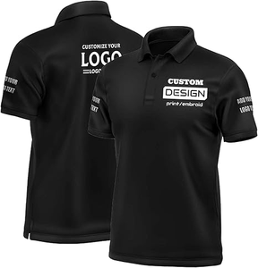 Custom <b>Men's</b> for <b>Polo</b> <b>Shirts</b> Breathable Canvas Solid Pattern Embroidered Logo Feature Personalized Design ODM Supply - Product Image 2