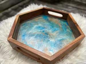 Plateau de service décoratif floral imprimé sur mesure pour table basse Plateau de service de comptoir du fabricant indien SCI - Product Image 5