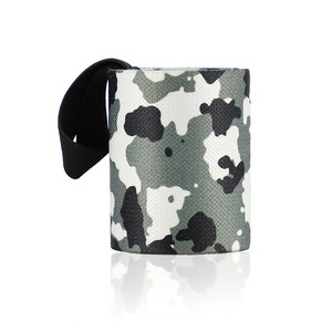 Muñequeras de levantamiento de pesas para gimnasio, diseño de bandera de camuflaje personalizado, con soporte elástico y logotipo, novedad - Product Image 1