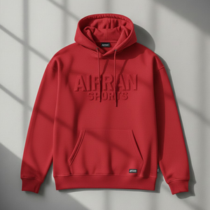 Sudadera con Capucha AIFRAN con Logotipo en Relieve 3D para Hombre, Estilo Urbano, Gruesa, Estampado Abultado, Felpa, Personalizada, de Algodón, para Gimnasio y Deportes - Product Image 3