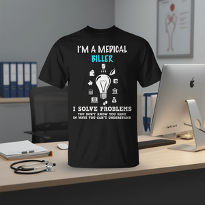 Camiseta de Codificador Médico Especializado para Facturación Médica, Categoría Promocional - Product Image 3