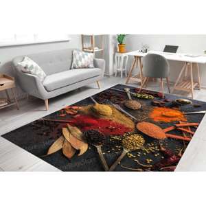 Vibrant Spices Printed <b>Rug</b>: Modern Indoor <b>Non</b> <b>Slip</b> <b>Kitchen</b> <b>Rug</b>,Nonwoven Thin <b>Rug</b> - Product Image 3